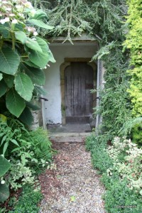 secret doorway to the gardens